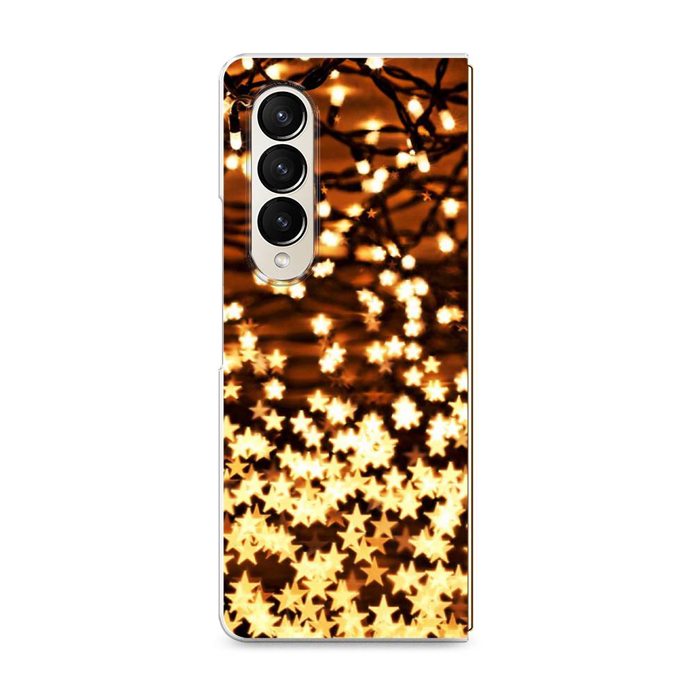 

Чехол на Samsung Galaxy Z Fold 4 "Новогодняя гирлянда", Золотистый, 2106950-5