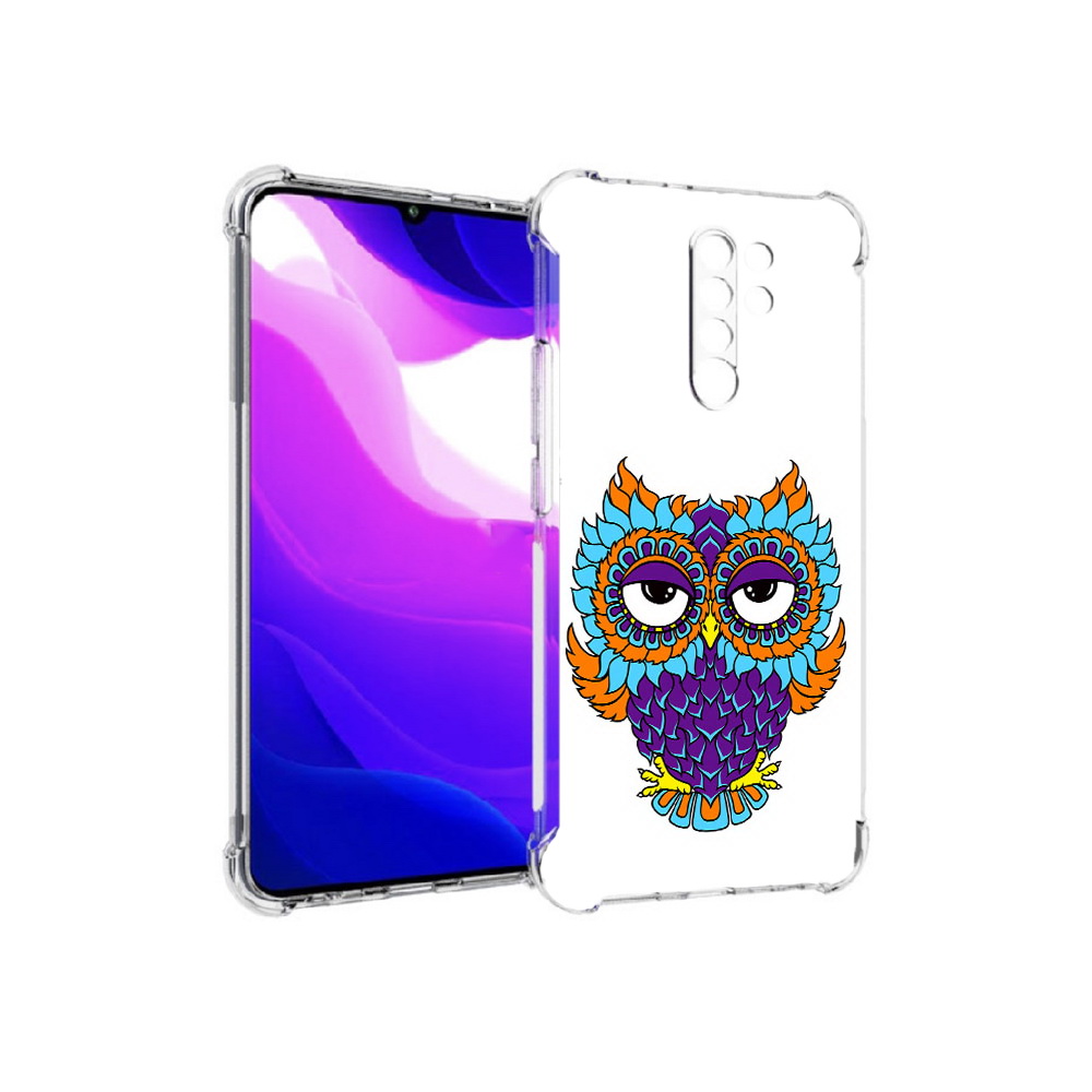 Чехол MyPads Tocco для Xiaomi Redmi 9 Цветная сова (PT150826.259.198)