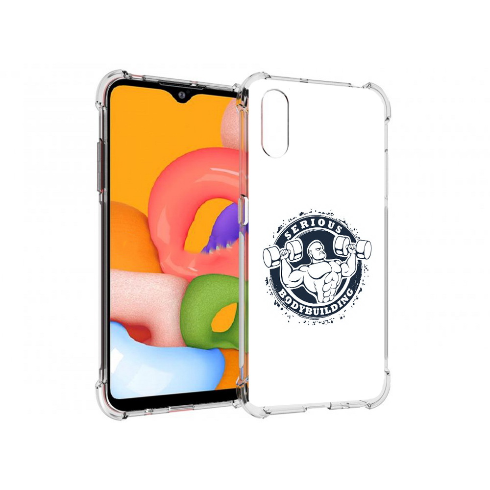 

Чехол MyPads Tocco для Samsung Galaxy A01 бодибилдинг воля к победе (PT144711.509.231), Прозрачный, Tocco