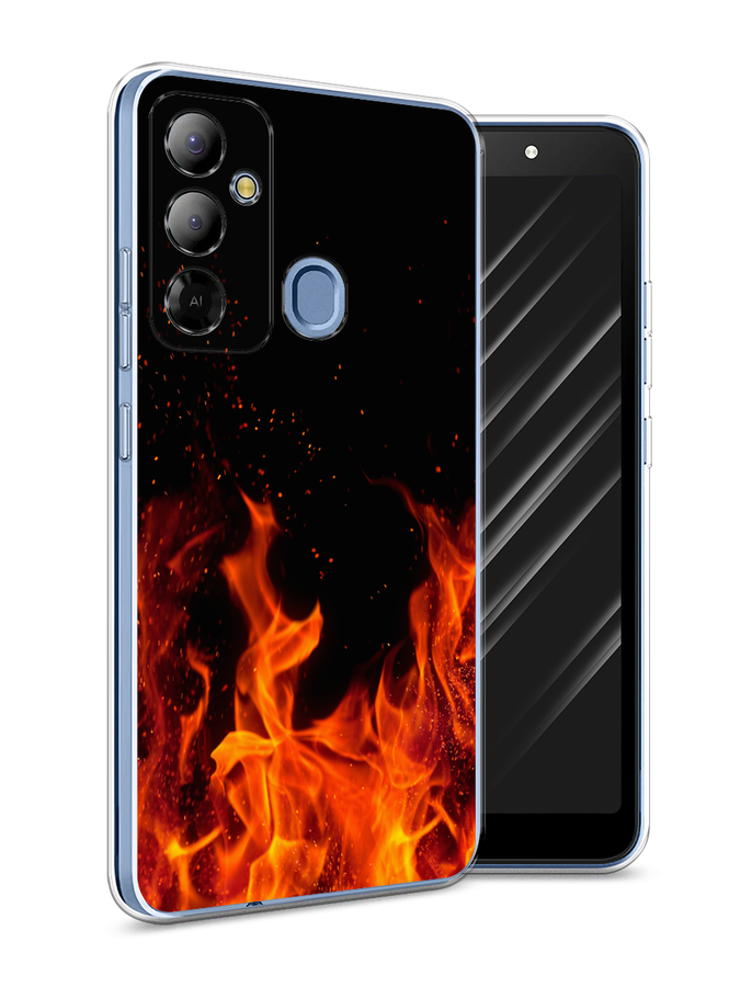 

Чехол Awog на Tecno Pop 6 Go "Все в огне", Оранжевый;черный, 302950-4