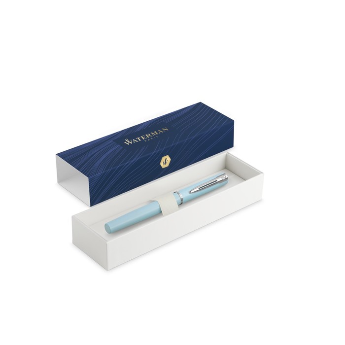 Ручка перьевая Waterman Allure Pastel, 0,7 мм F, синий корпус, подар/упак 2105222
