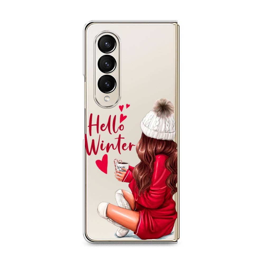 

Чехол на Samsung Galaxy Z Fold 4 "Hello winter", Красный;белый;коричневый, 2106950-5