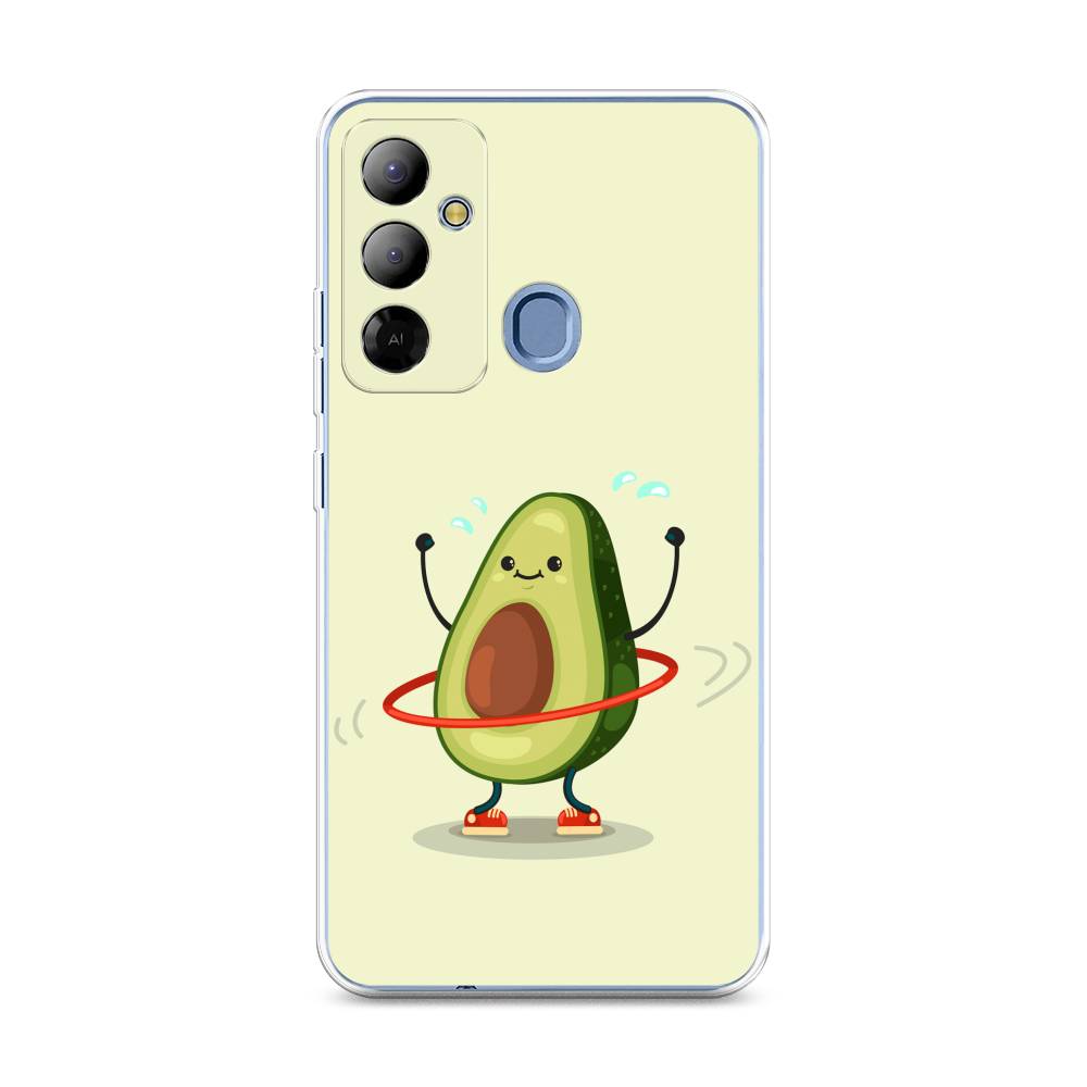 

Чехол Awog на Tecno Pop 6 Go "Авокадо с обручем", Бежевый, 302950-10