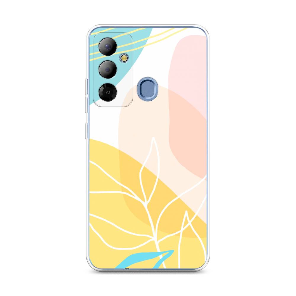 

Чехол Awog на Tecno Pop 6 Go "Летнее настроение", Желтый;голубой;розовый, 302950-10