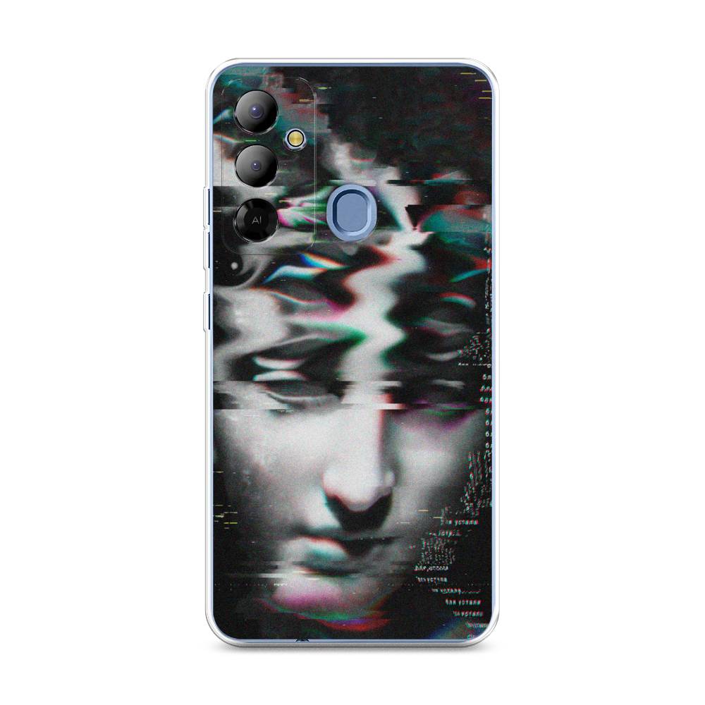 

Чехол Awog на Tecno Pop 6 Go "Glitch Art", Серый, 302950-9