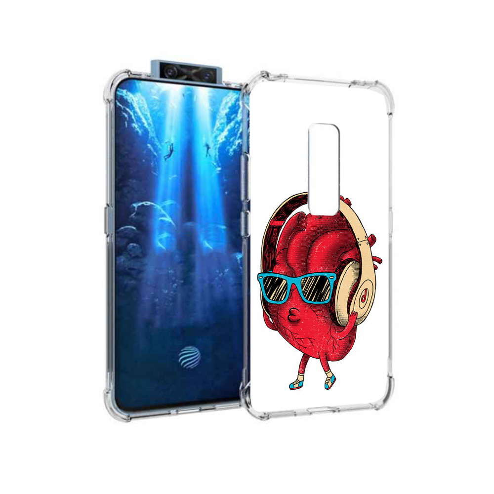 

Чехол MyPads Tocco для Vivo V17 Pro слушай сердце (PT226965.387.609), Прозрачный, Tocco