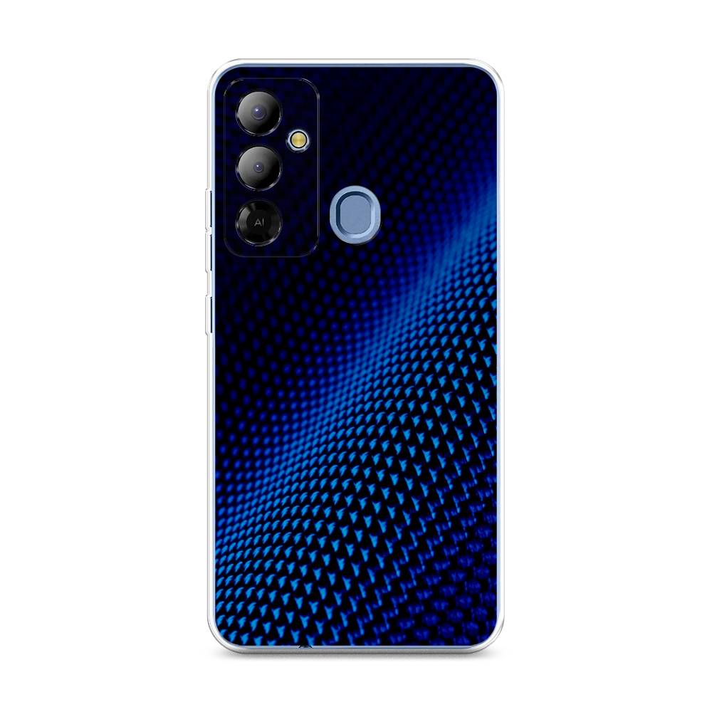 

Чехол Awog на Tecno Pop 6 Go "Синий карбон", Черный;синий, 302950-3