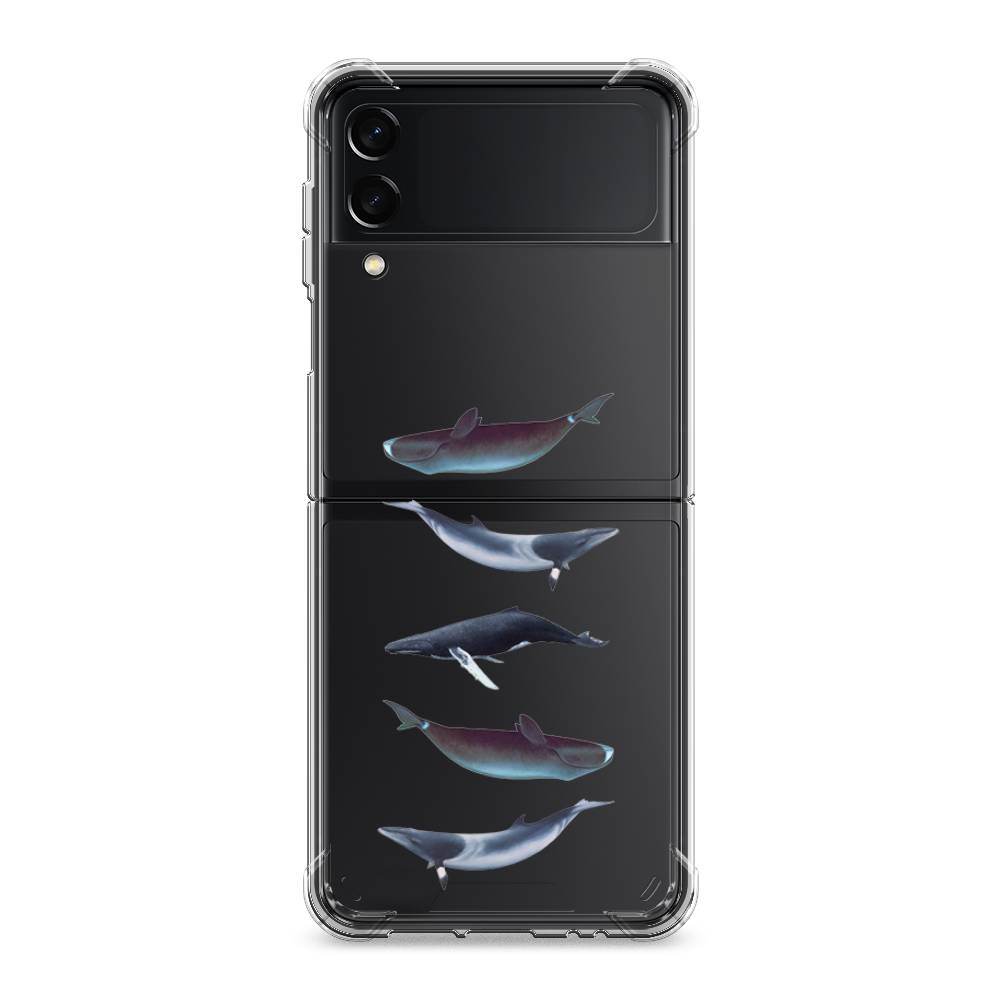

Чехол Awog на Samsung Galaxy Z Flip 3 / Самсунг Z Flip 3 "Киты арт 2", Серый, 2103751-1