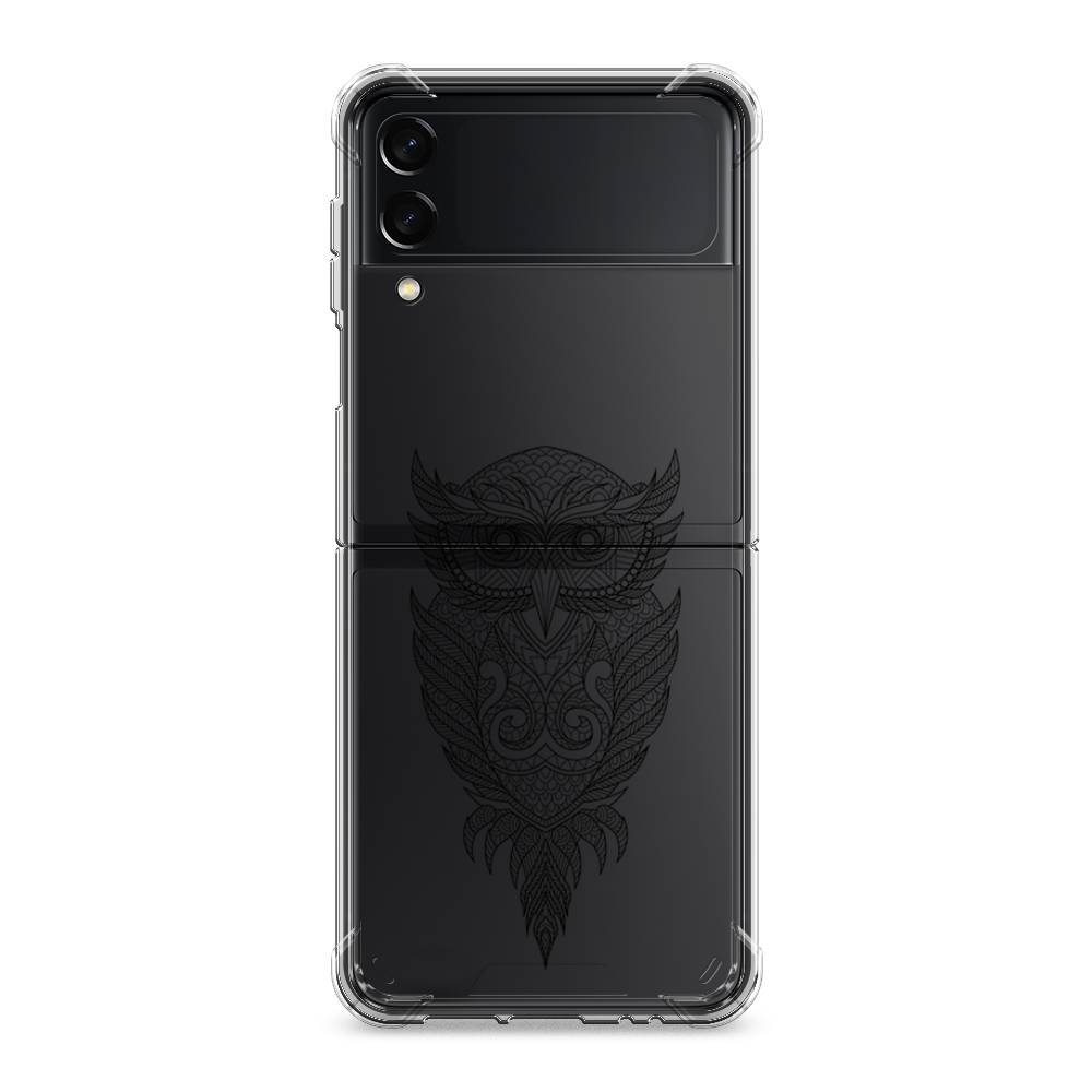 

Чехол Awog на Samsung Galaxy Z Flip 3 / Самсунг Z Flip 3 "Филин графика", Черный, 2103751-1
