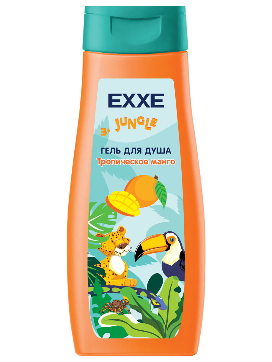 Джунгли 3+ Гель для душа EXXE Тропическое манго 400мл гель для душа biomio bio shower gel манго 250 мл