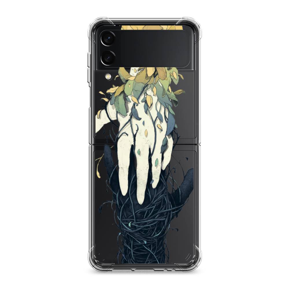 

Чехол Awog на Samsung Galaxy Z Flip 3 / Самсунг Z Flip 3 "Сплетения рук", Зеленый, 2103751-1