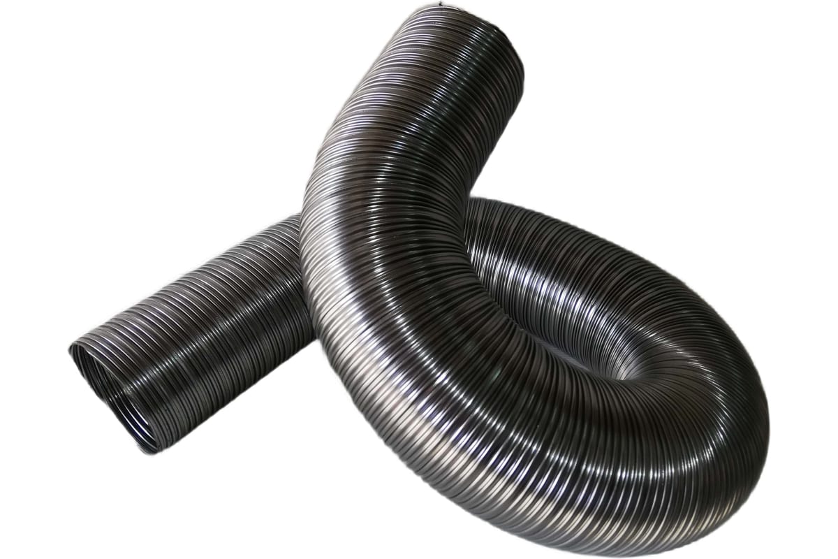 

Газоход гибкий гофрированный 125 мм, L 1 м, нержавеющая сталь, до 700 градусов ВИЕНТО 125В, Серебристый