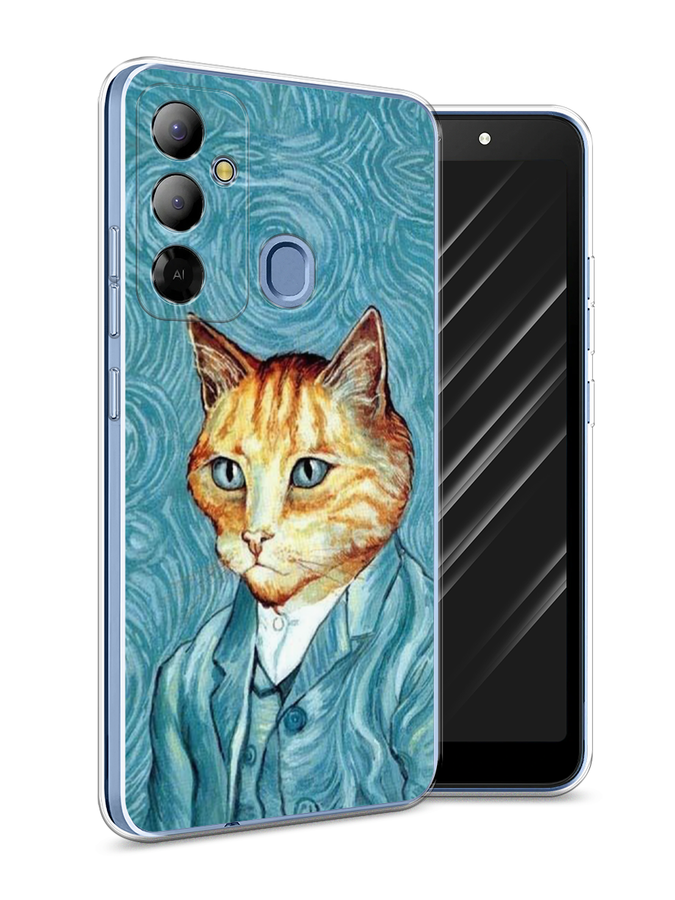 

Чехол Awog на Tecno Pop 6 Go "Кот Ван Гог", Голубой;коричневый, 302950-2