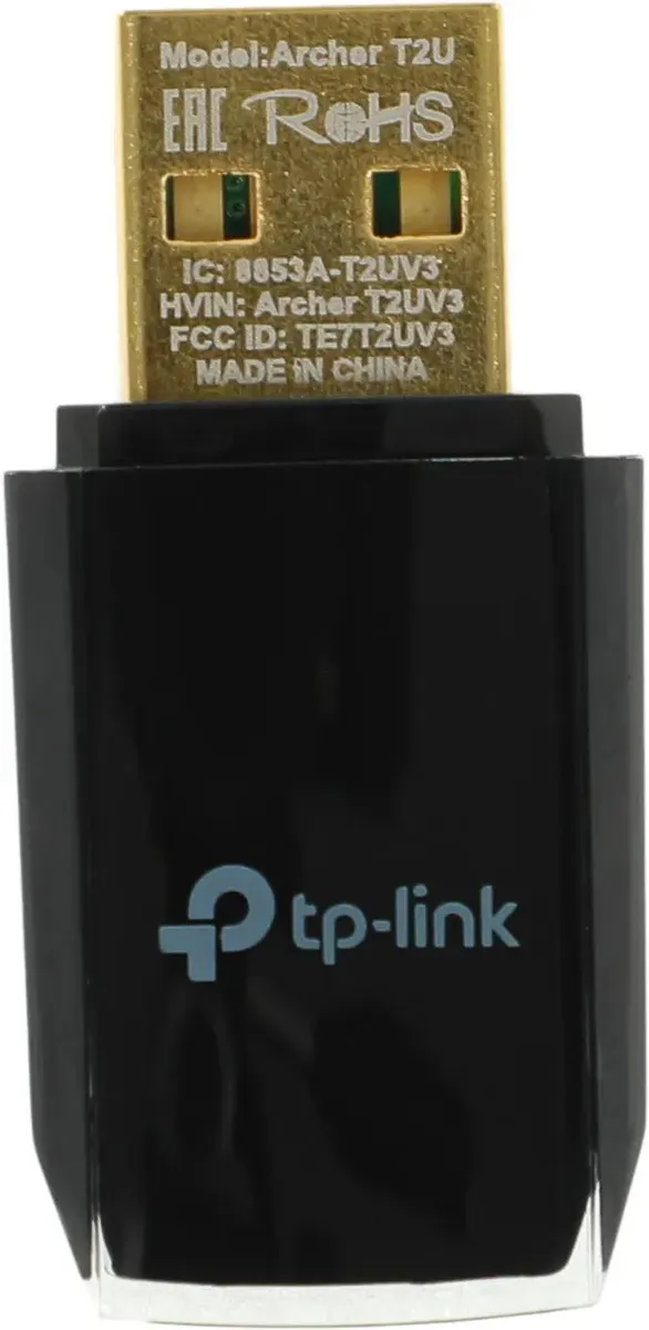 

Приемник Wi-Fi TP-Link Archer T2U (973610), Черный, Archer T2U