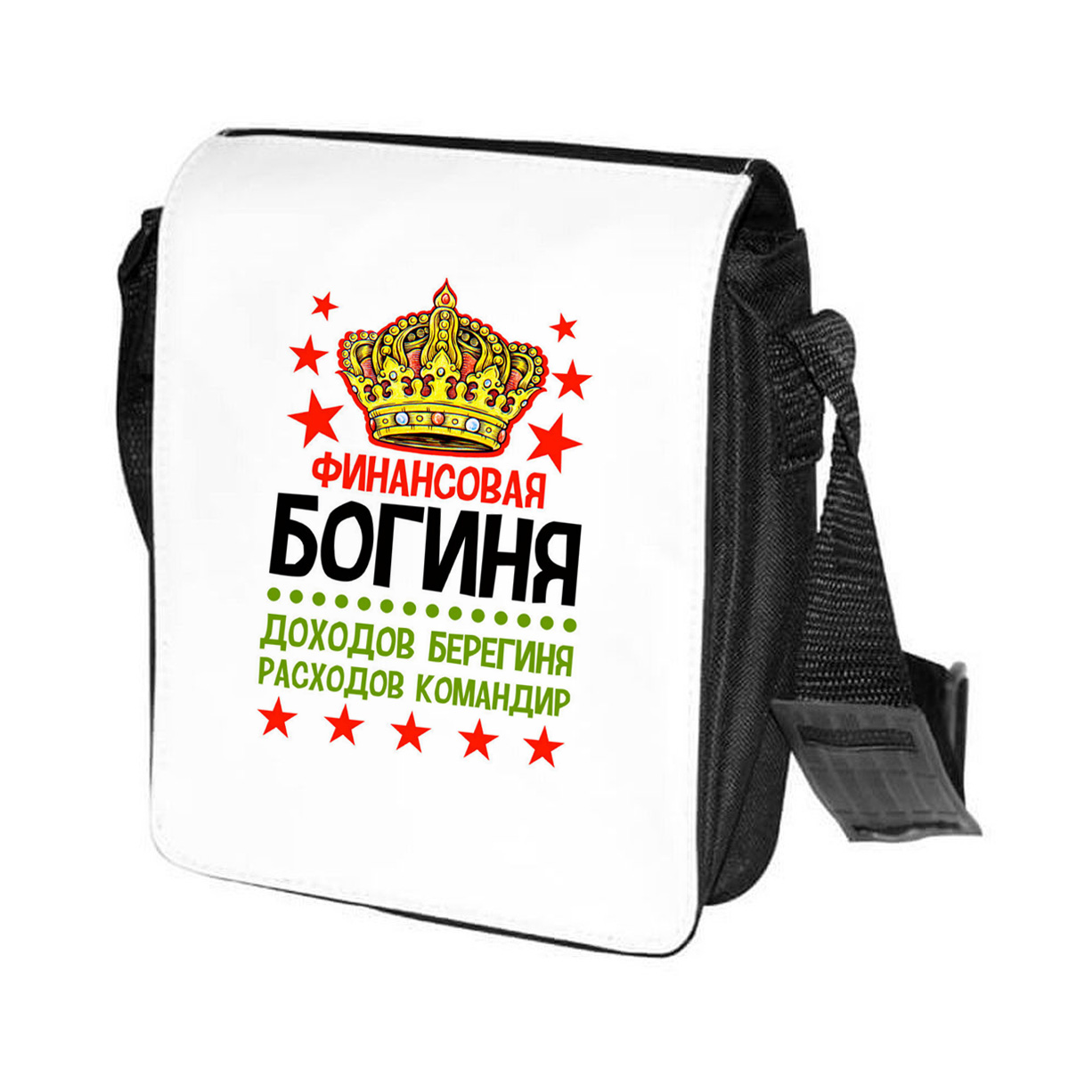 

Сумка женская CoolPodarok CN0151684 черно-белый, Черный;белый, CN0151684