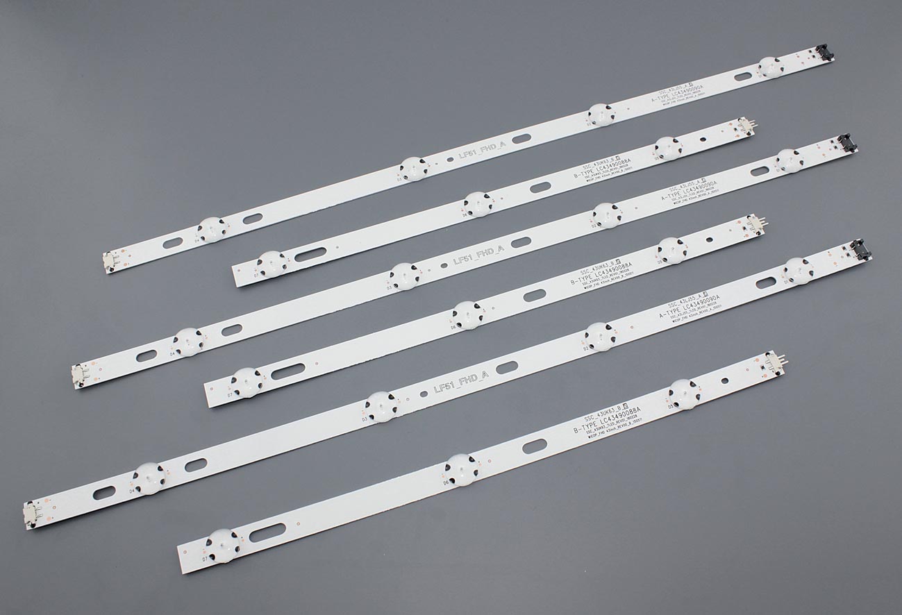 

LED подсветка SSC_43LJ55_A/B AGF79078001 LC43490059A (комплект 3шт)