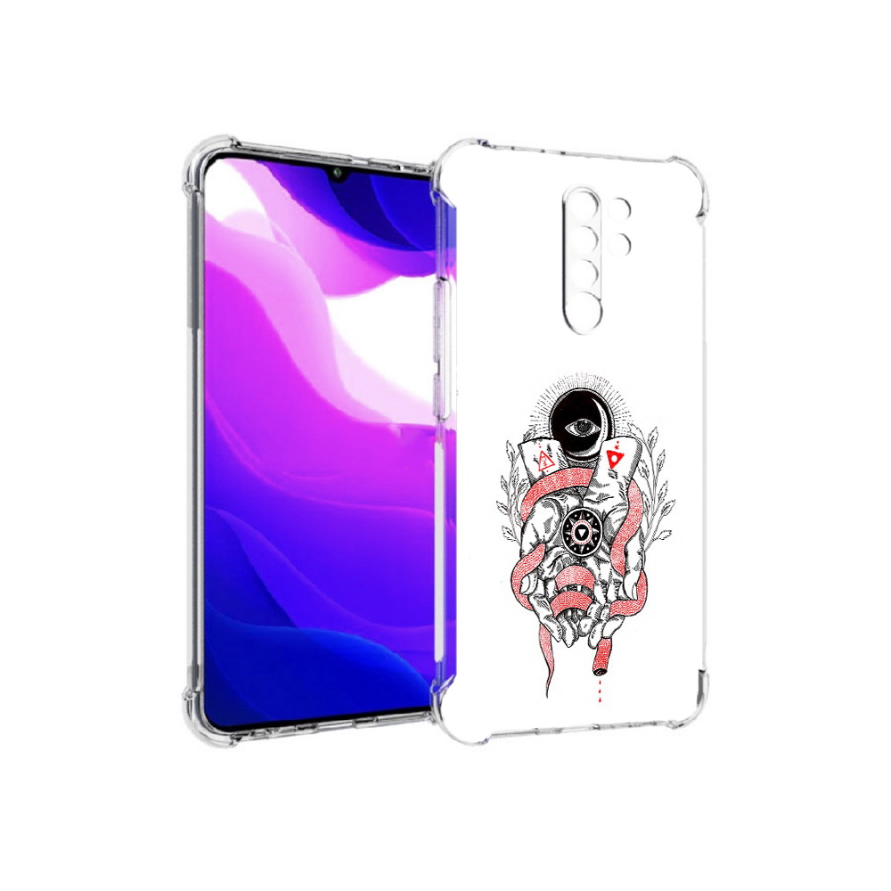 Чехол MyPads Tocco для Xiaomi Redmi 9 абстрация связанные руки (PT150826.259.213)