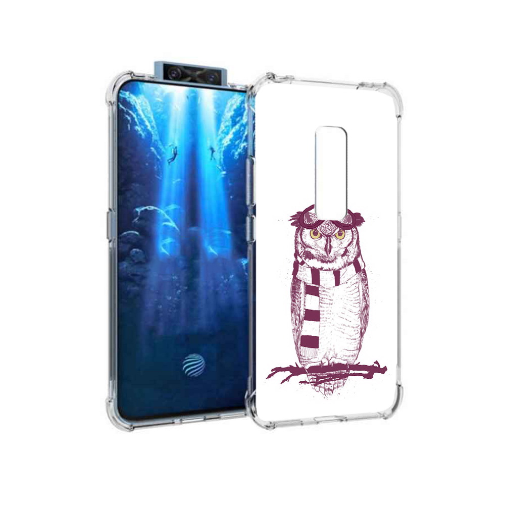 

Чехол MyPads Tocco для Vivo V17 Pro сова-летчик (PT226965.387.612), Прозрачный, Tocco