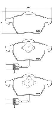 

Колодки дисковые п. audi a6 97-02,vw passat 1.6-2.5tdi 98> P85037 =390 22=fdb1323=571982b