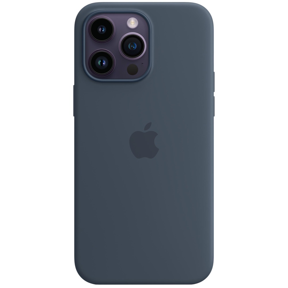 фото Чехол для смартфона apple iphone 14 pro max silicone case magsafe, штормовая синева