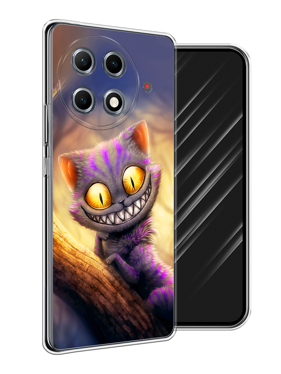 

Чехол Awog на Tecno Camon 30S Pro "Cheshire Cat", Фиолетовый;желтый, 309550-1