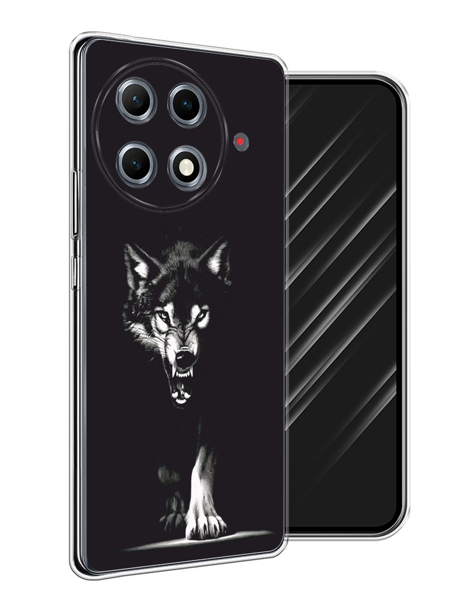 

Чехол Awog на Tecno Camon 30S Pro "Волк выходит из ночи", Серый;черный;белый, 309550-1