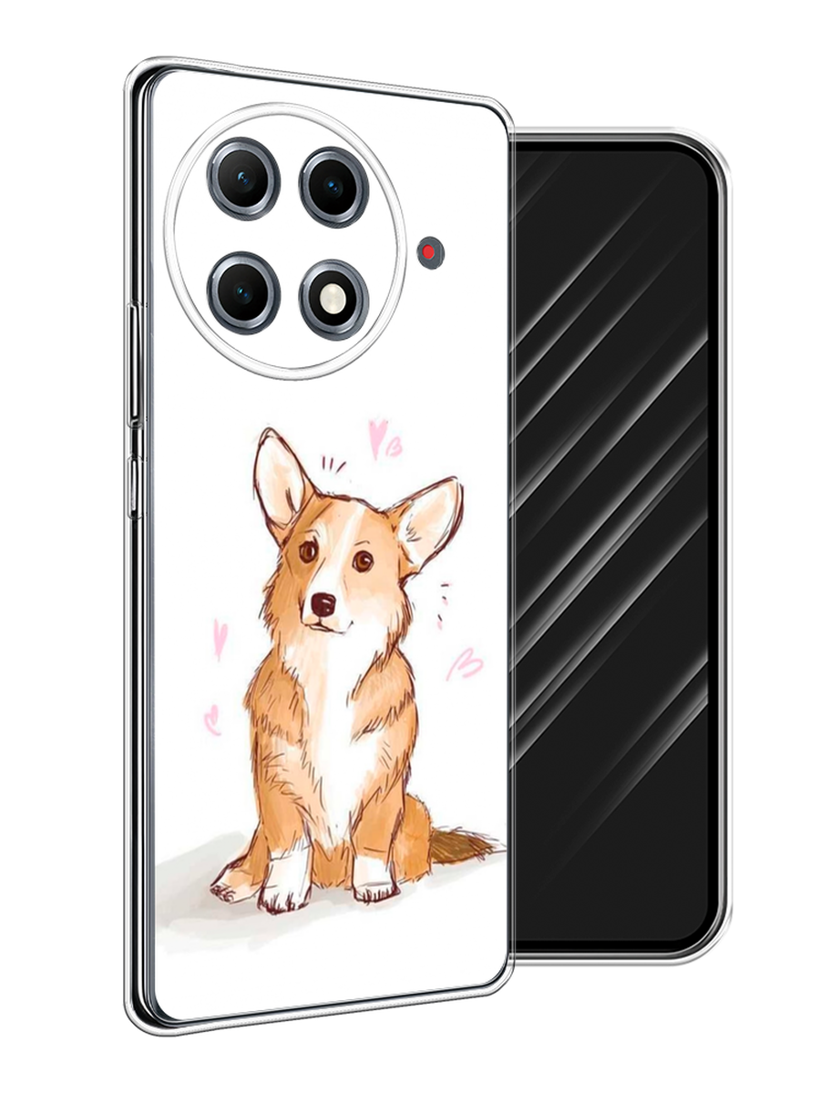 

Чехол Awog на Tecno Camon 30S Pro "Корги любовь", Бежевый;белый, 309550-1
