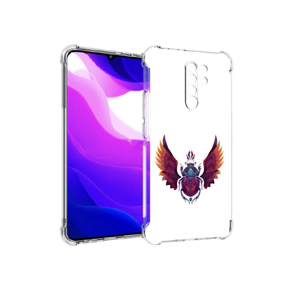 

Чехол MyPads Tocco для Xiaomi Redmi 9 алмазный скоробей (PT150826.259.219), Прозрачный, Tocco