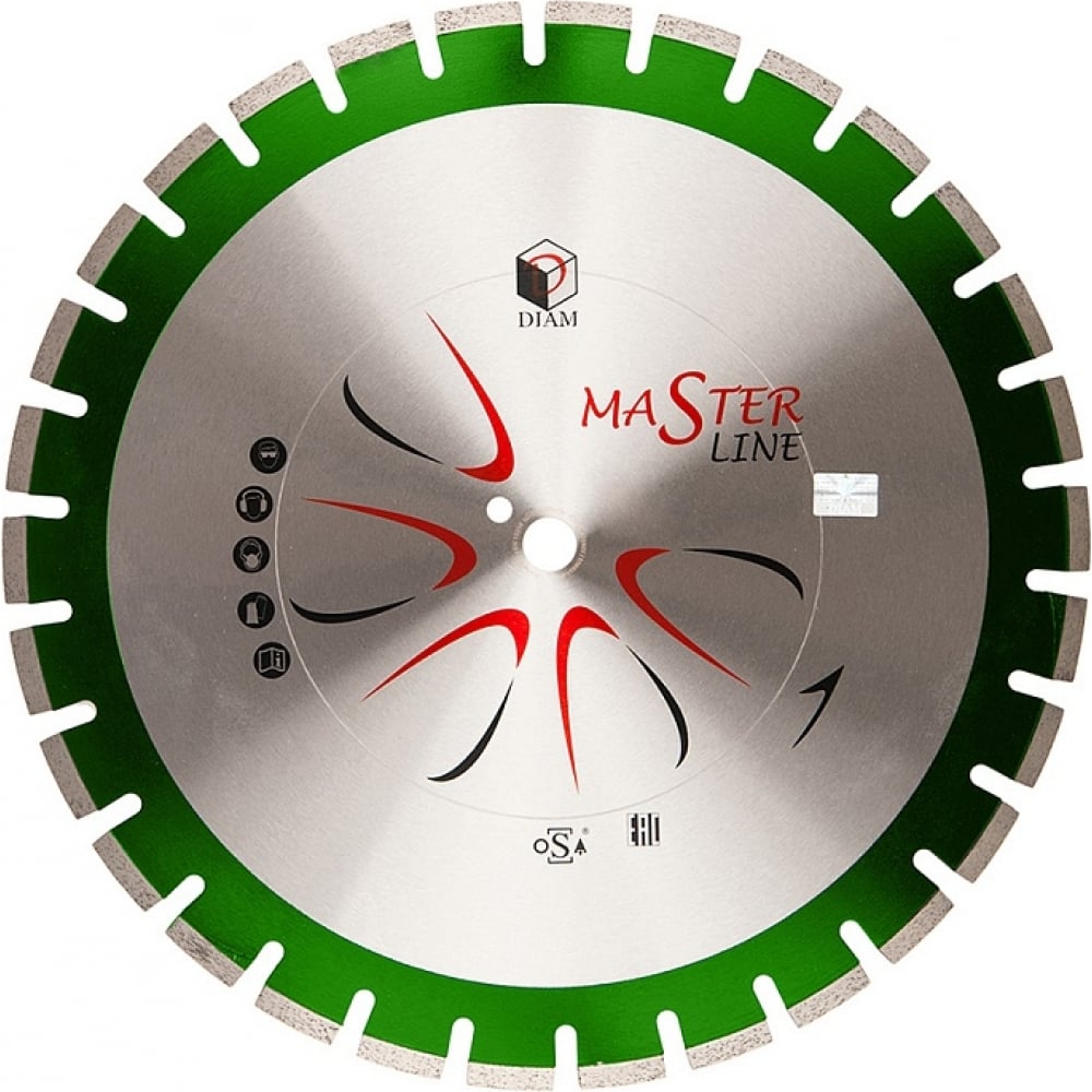 

Диск алмазный сегментный Гранит Master Line (300x25.4/20 мм; 2,8x10 мм) Diam 000651