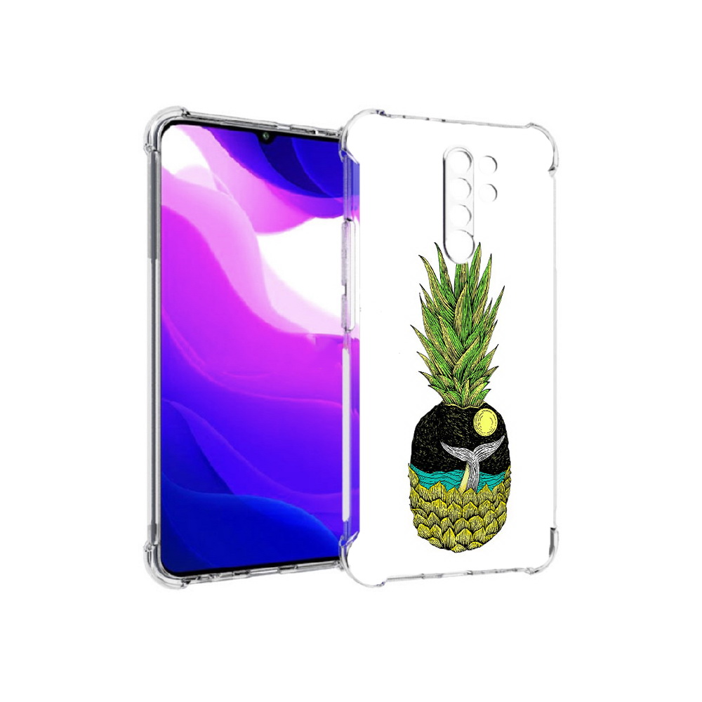

Чехол MyPads Tocco для Xiaomi Redmi 9 ананас с китом (PT150826.259.220), Прозрачный, Tocco