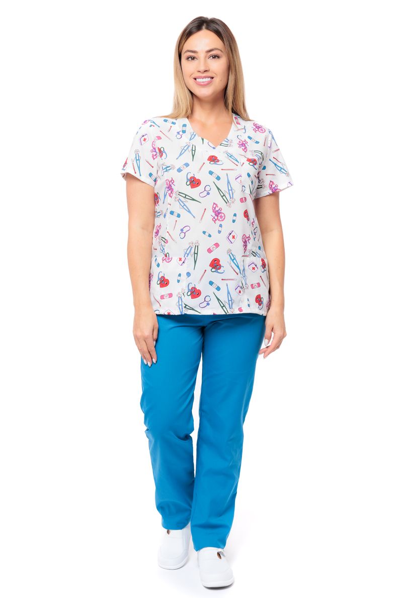 фото Костюм медицинский женский medicalwear магнолия 102 голубой 40 ru