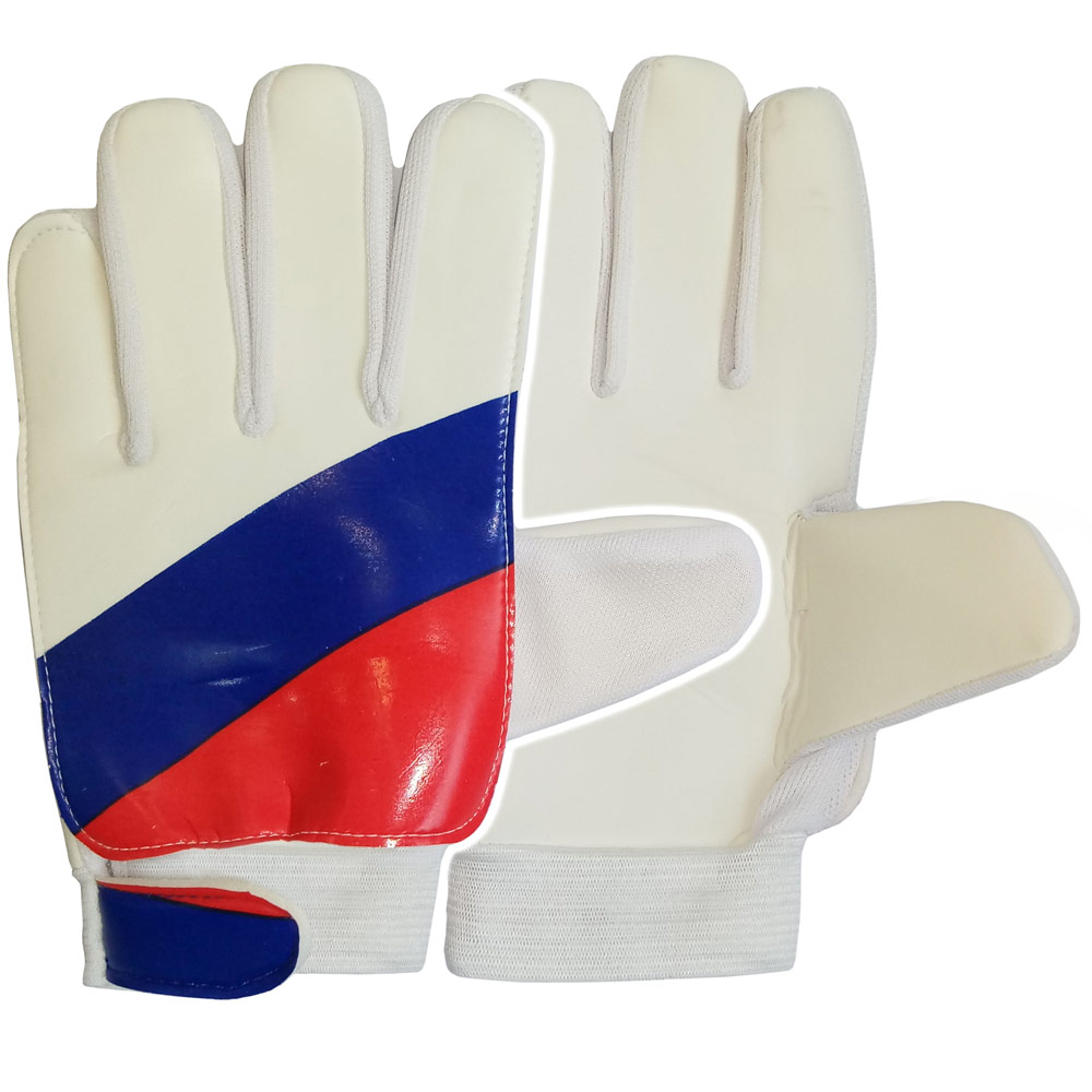 Вратарские перчатки Спортекс GL-105D, белый/красный/синий, 7