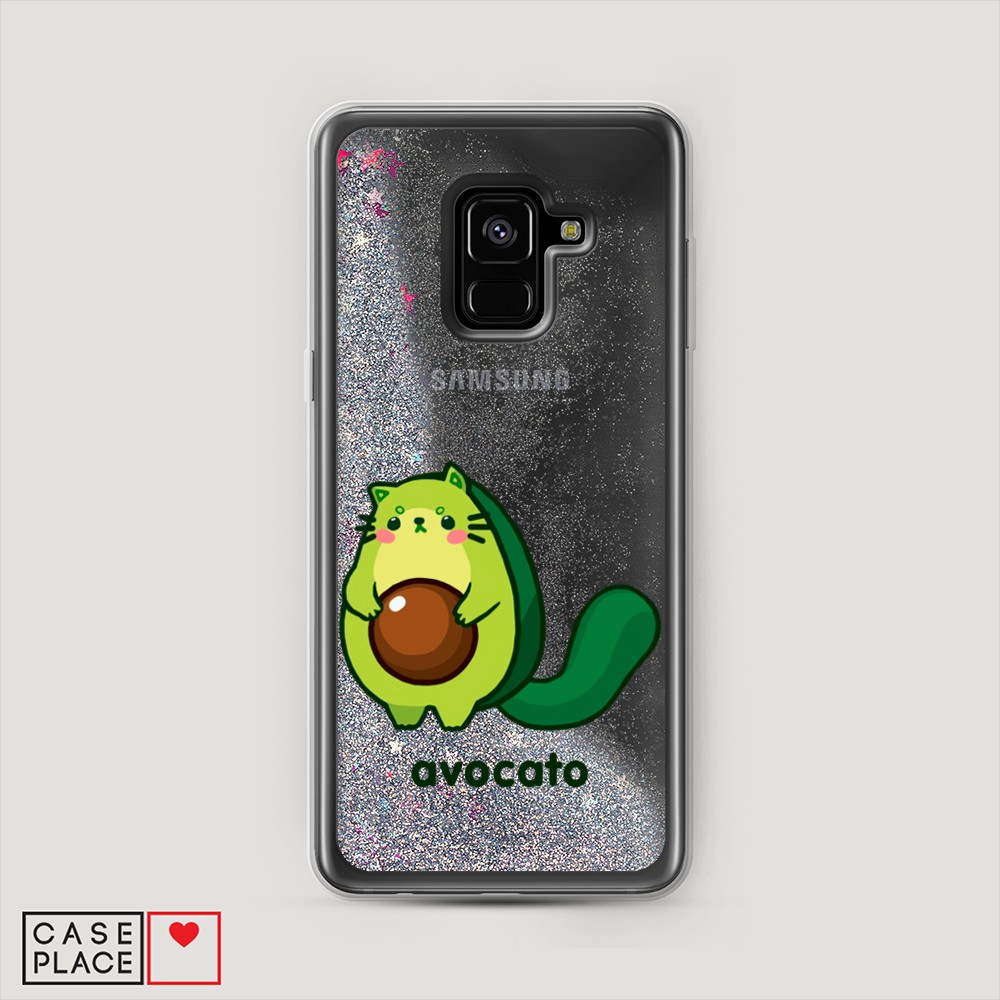 

Жидкий чехол с блестками "Avocato" на Samsung Galaxy A8 2018, 25491-1