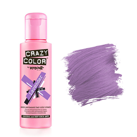 Краска для волос Crazy Color Semi-Permanent Hair Color Cream 54 Лаванда 100 мл краска для волос renbow crazy color semi permanent hair color cream 55 lilac 100 мл