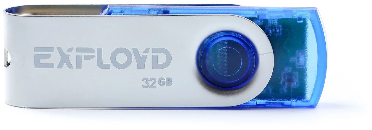 

Флешка Exployd 530, 32 Гб, USB2.0, синяя