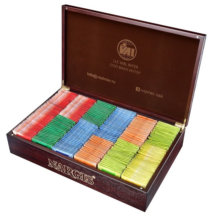 

Чёрный чай Nargis Шкатулка деревянная 300 пакетиков по 2 гр, tea29
