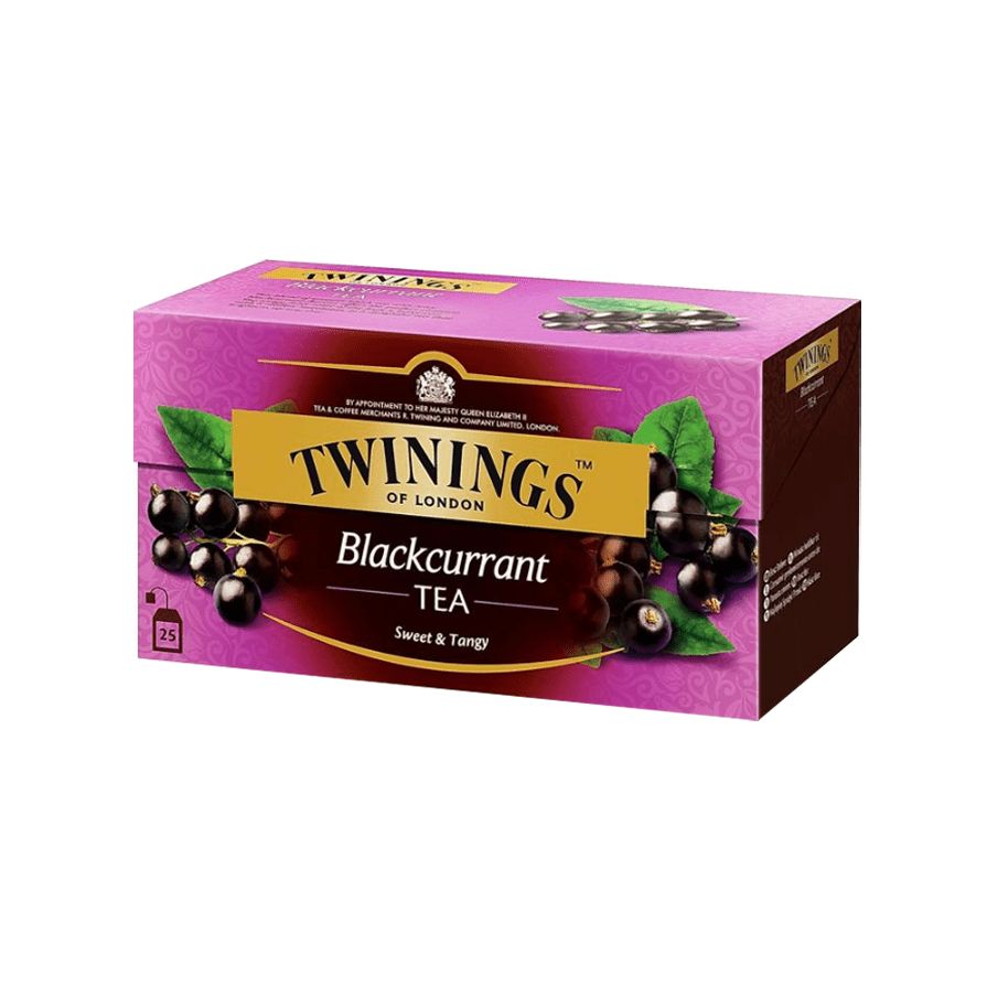 

Черный чай Twinings с ароматом и кусочками черной смородины, 25 пак х 2 г