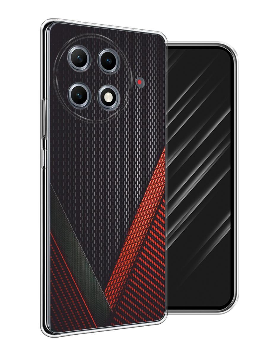 

Чехол Awog на Tecno Camon 30S Pro "Красный карбон", Черный;красный, 309550-1
