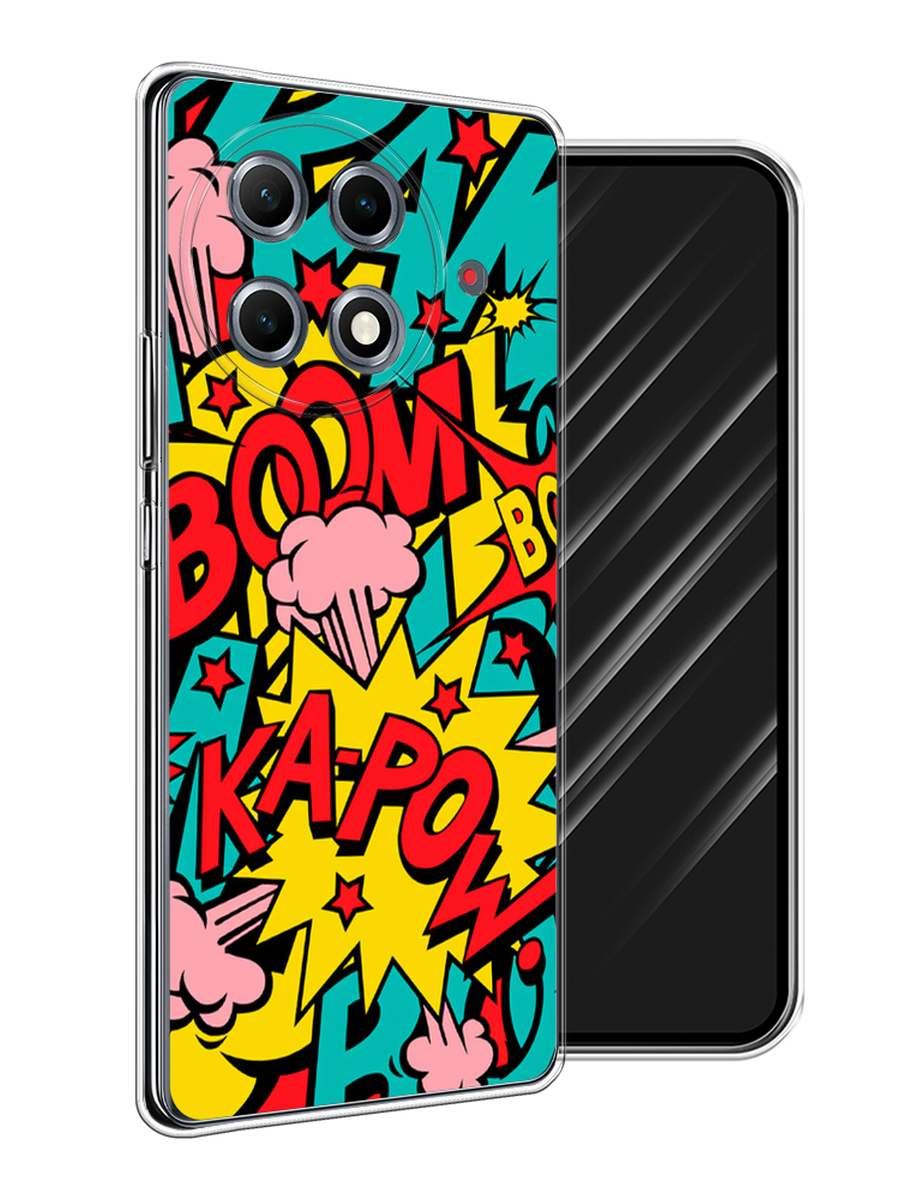 

Чехол Awog на Tecno Camon 30S Pro "Постер pop art", Бирюзовый;желтый;красный, 309550-1