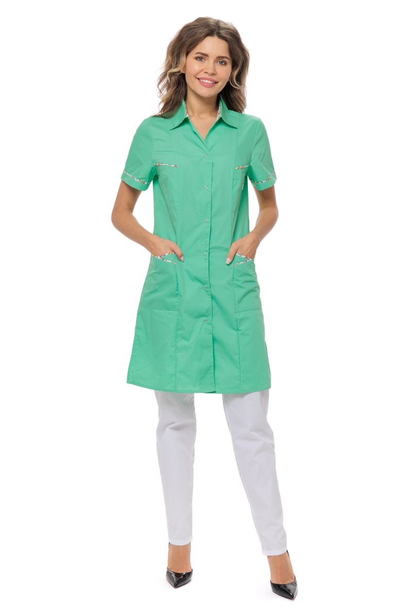 фото Халат медицинский женский medicalwear надежда 020 зеленый 44 ru