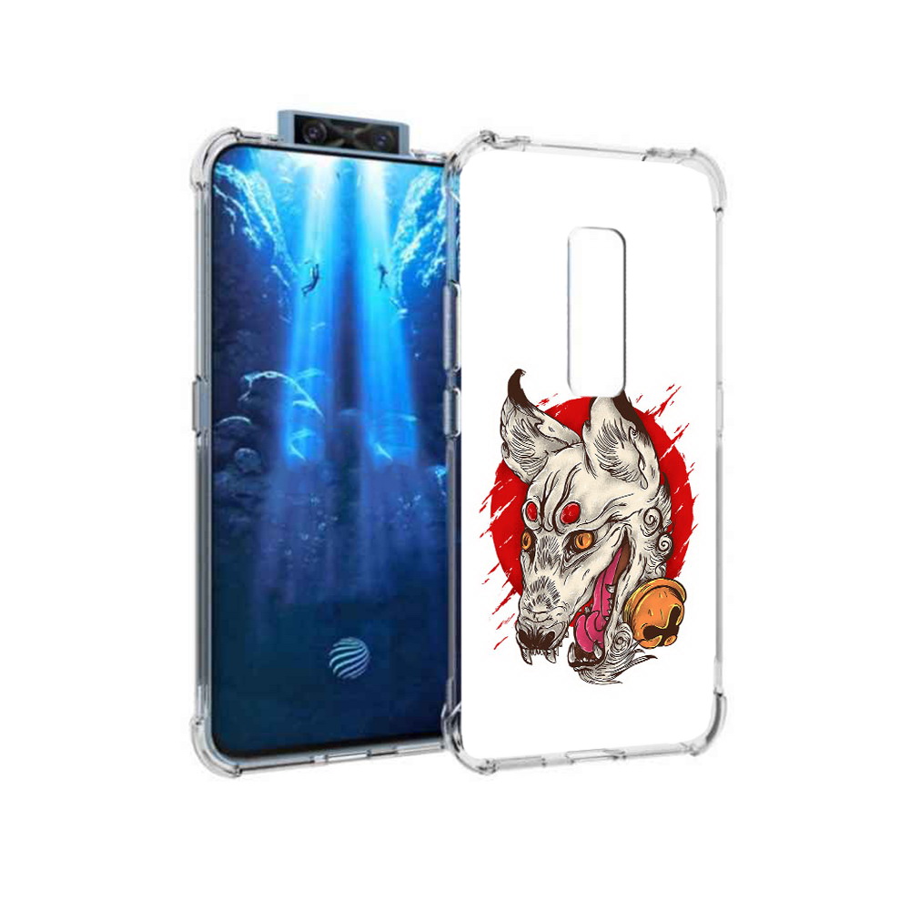 

Чехол MyPads Tocco для Vivo V17 Pro страшная собака (PT226965.387.627), Прозрачный, Tocco