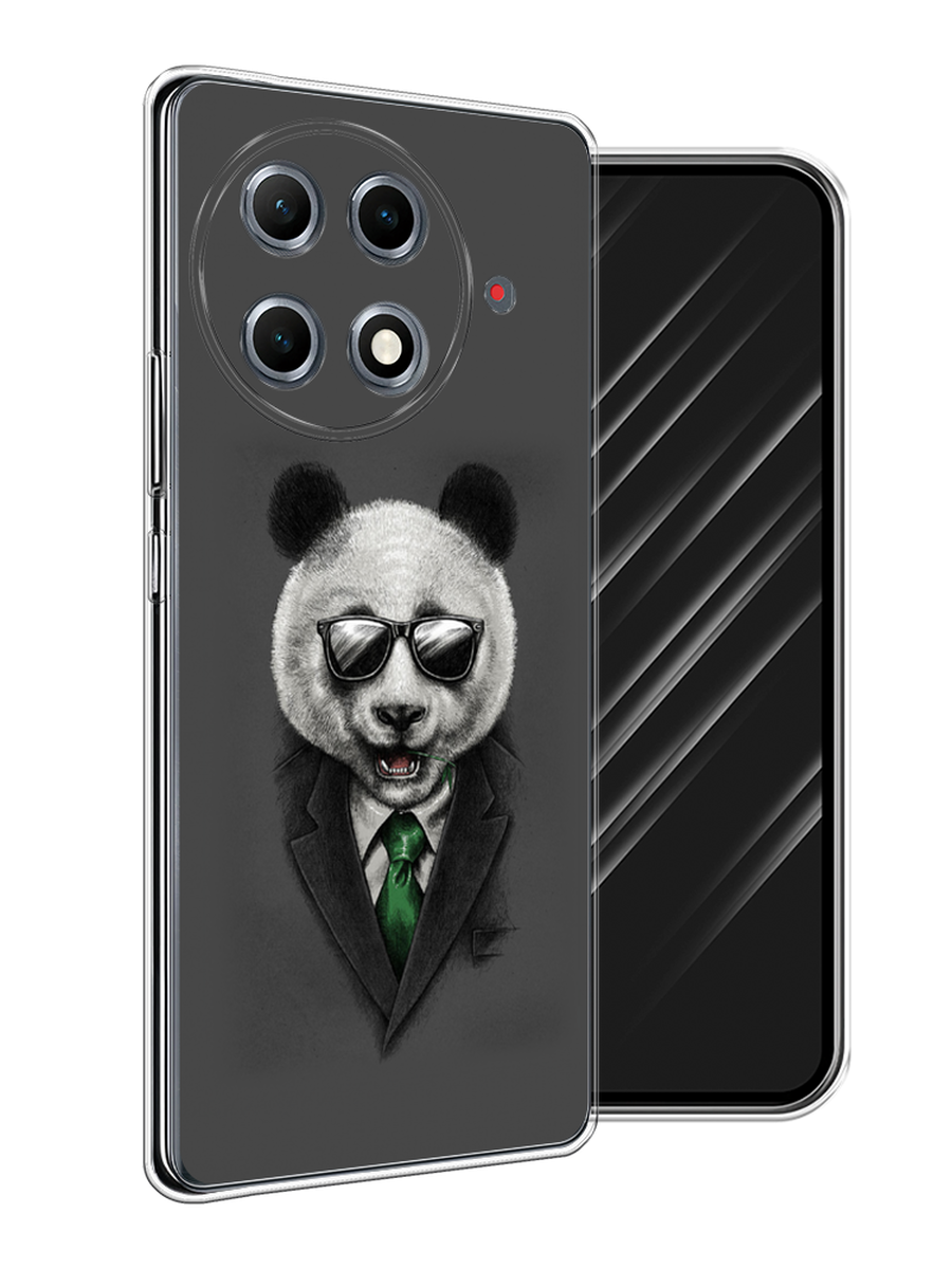 

Чехол Awog на Tecno Camon 30S Pro "Деловая панда", Серый;зеленый, 309550-1