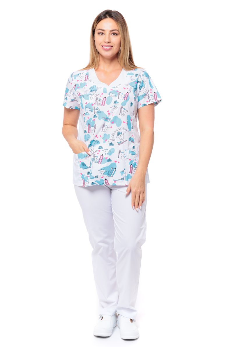 фото Костюм медицинский женский medicalwear магнолия 102 голубой 44 ru