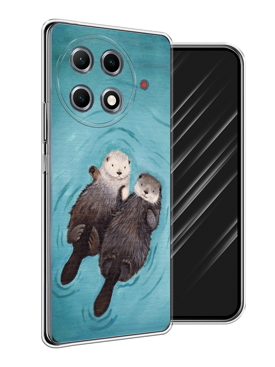 

Чехол Awog на Tecno Camon 30S Pro "Парочка бобров", Голубой, 309550-1