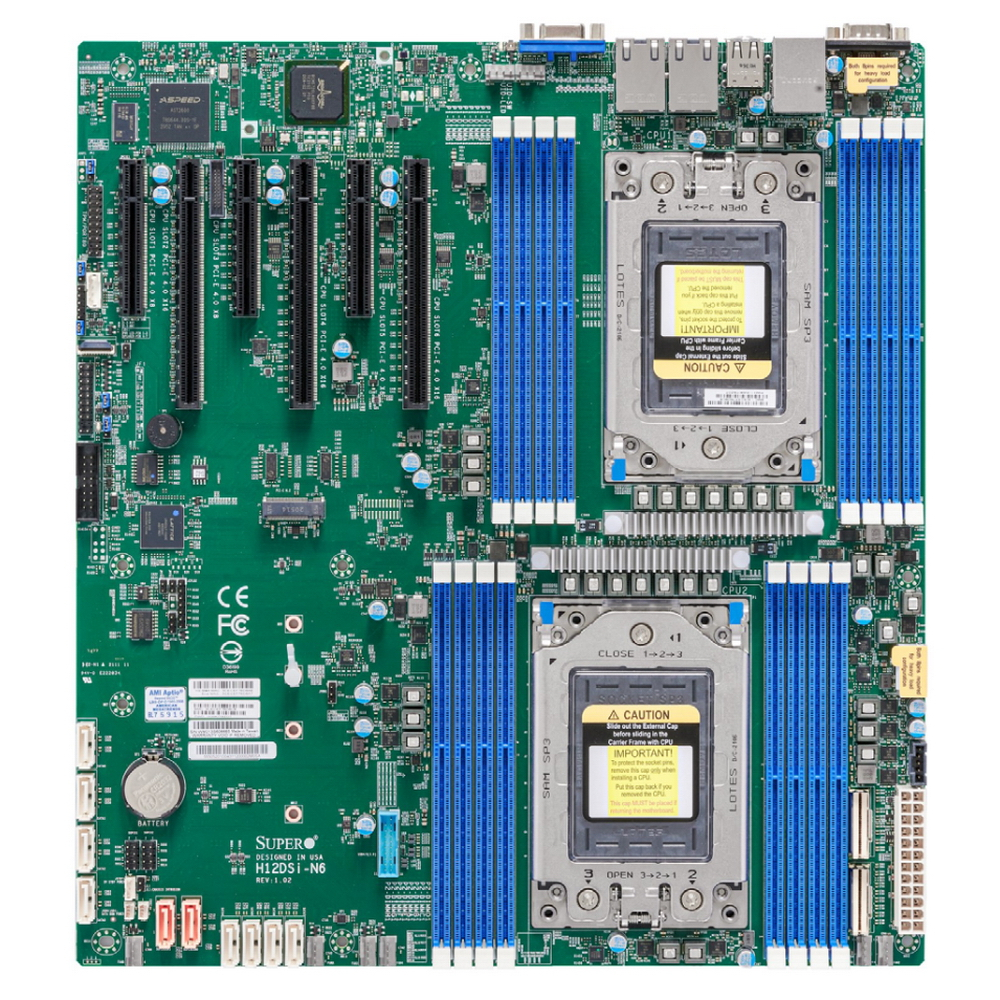 

Материнская плата Supermicro H12DSI-N6 (MBD-H12DSI-N6-B), H12DSI-N6