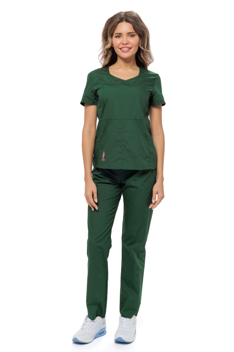 фото Костюм медицинский женский medicalwear киса 124 зеленый 40 ru