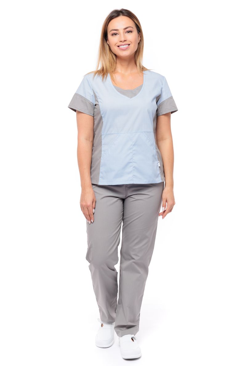 фото Костюм медицинский женский medicalwear киса 124 серый 40 ru