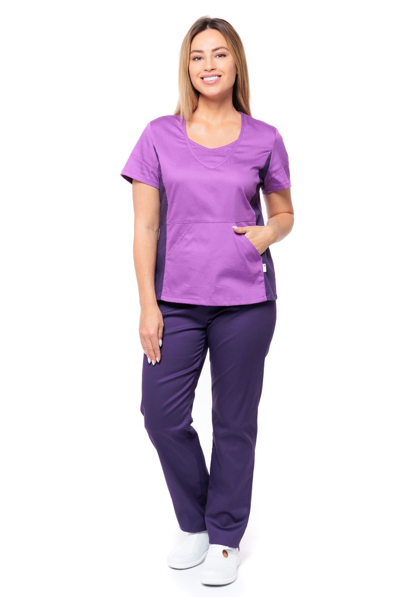 фото Костюм медицинский женский medicalwear киса 124 фиолетовый 46 ru