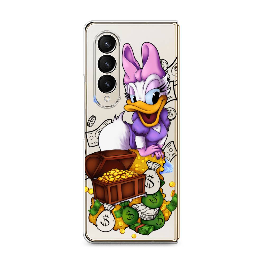 

Чехол на Samsung Galaxy Z Fold 4 "Rich Daisy Duck", Коричневый;белый;фиолетовый, 2106950-6