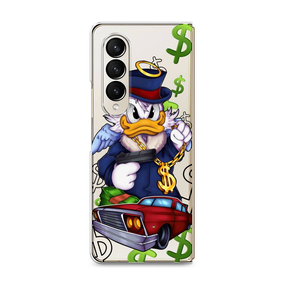 

Чехол на Samsung Galaxy Z Fold 4 "Scrooge McDuck with a Gold Chain", Красный;синий;белый, 2106950-6